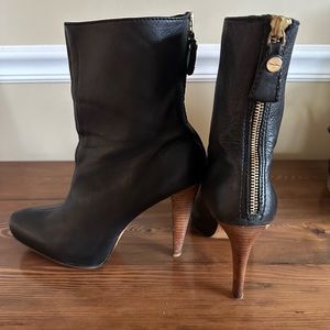 Calvin Klein leather booties